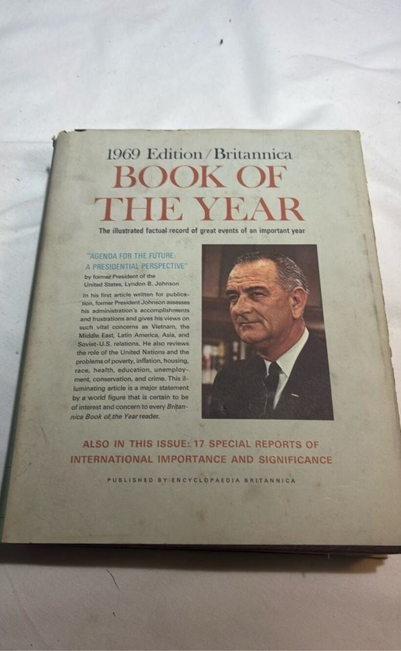 1969 Edition Britannica Book of the Year